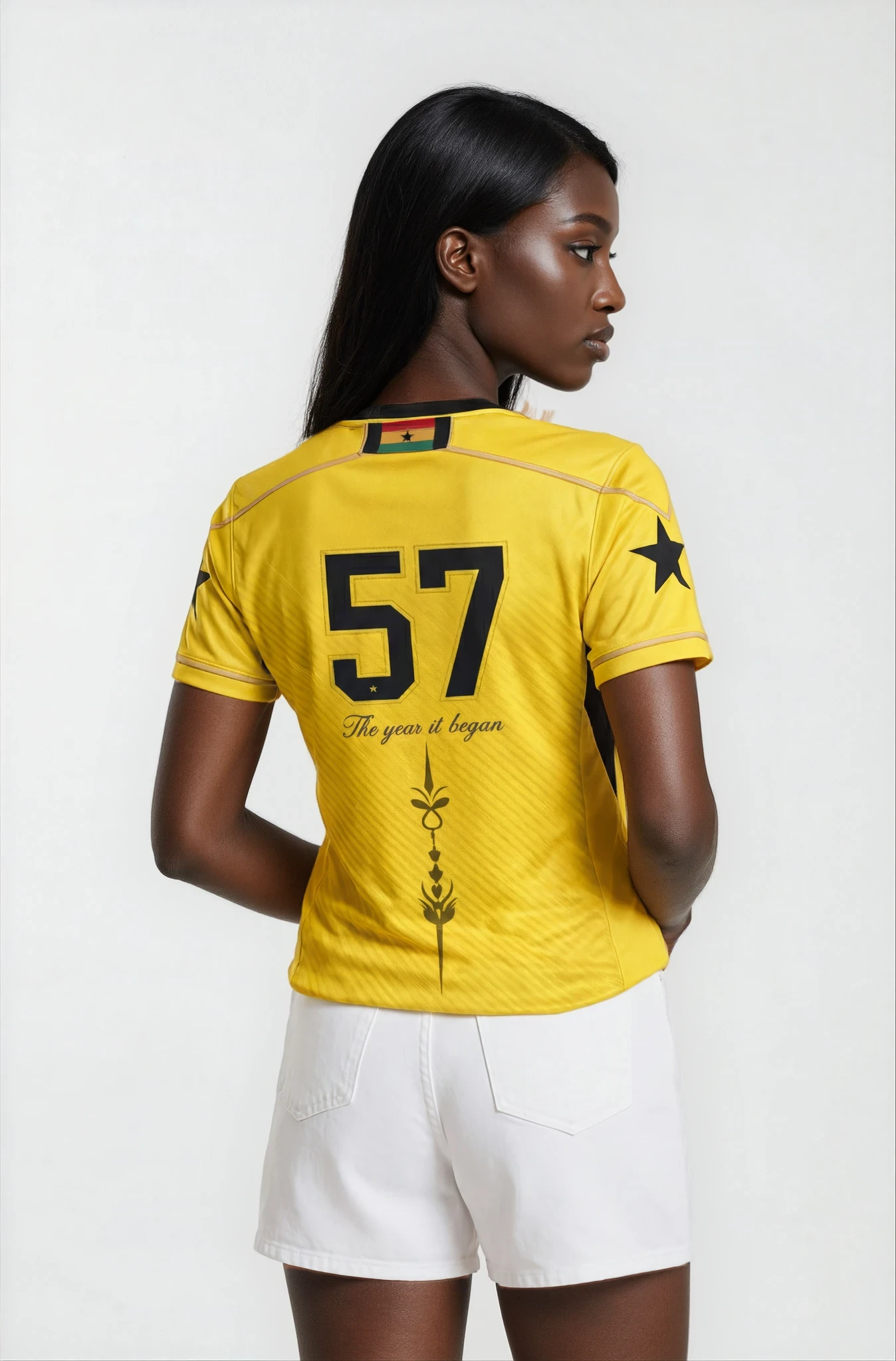 Roots of Glory – Premium Ghana Heritage Jersey (Yellow)