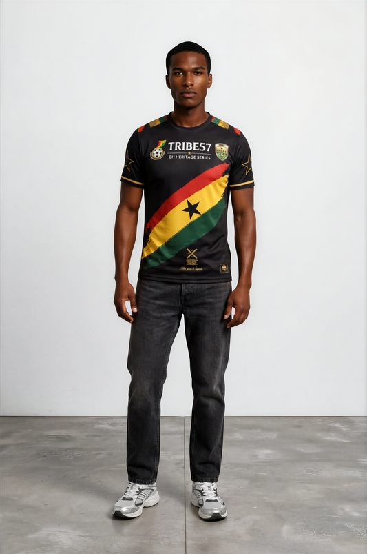 Star Power GH – Premium Ghana Heritage Jersey (Fully Embroidered)