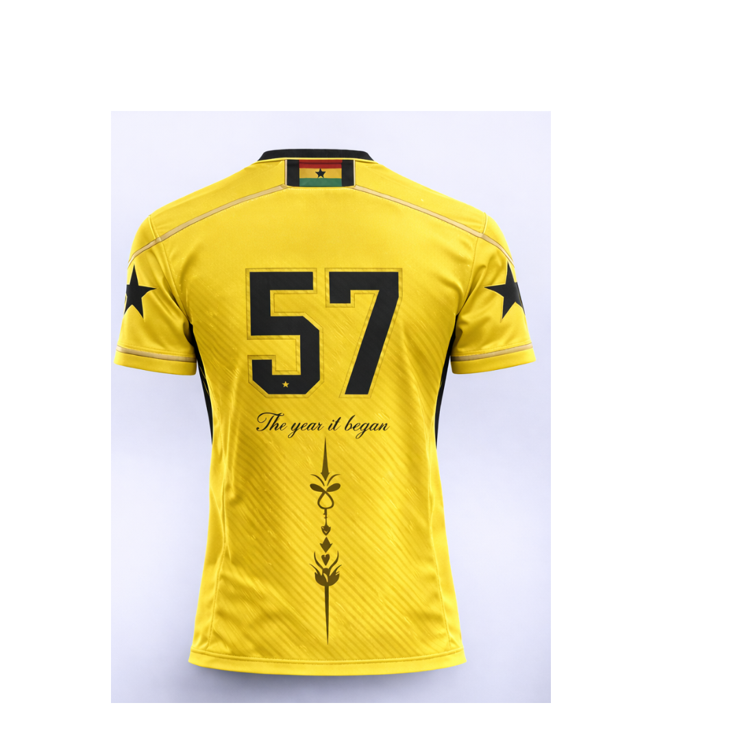 Roots of Glory – Premium Ghana Heritage Jersey (Yellow)