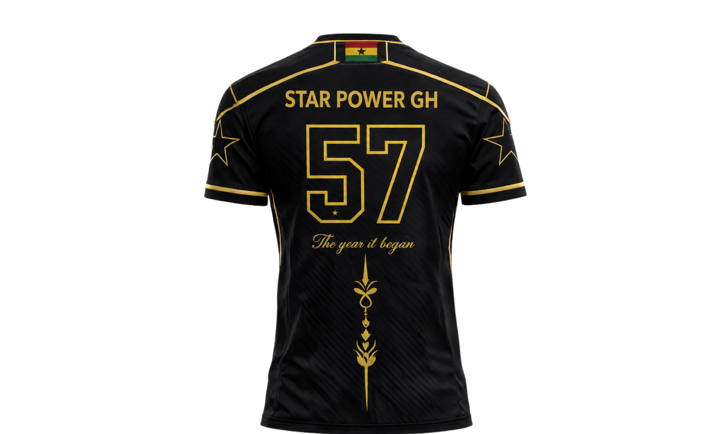Star Power GH – Premium Ghana Heritage Jersey (Fully Embroidered)