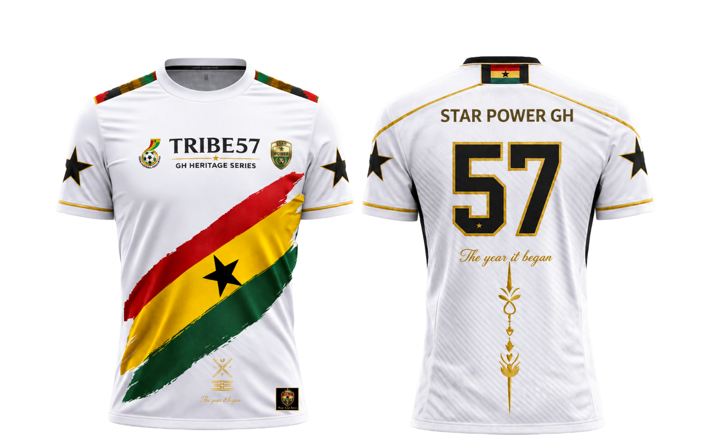 Star Power GH – Premium Ghana Heritage Jersey (Fully Embroidered)