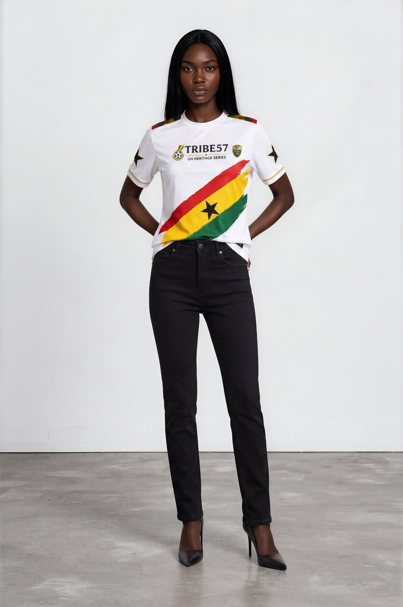 Star Power GH – Premium Ghana Heritage Jersey (Fully Embroidered)