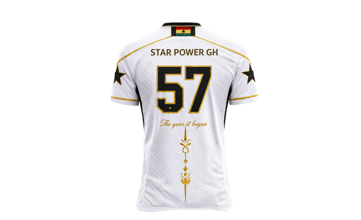 Star Power GH – Premium Ghana Heritage Jersey (Fully Embroidered)