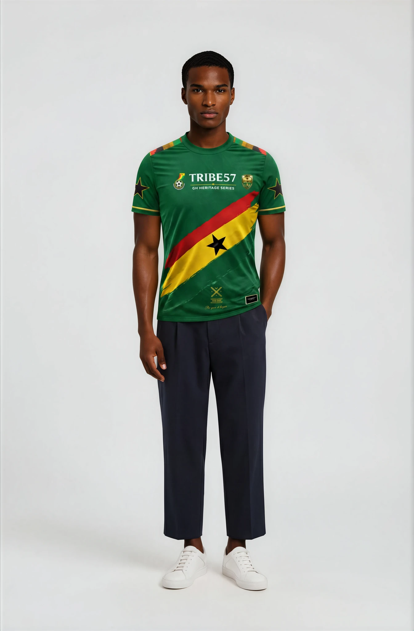 Field Kings – Premium Women’s Ghana Heritage Jersey (Green)