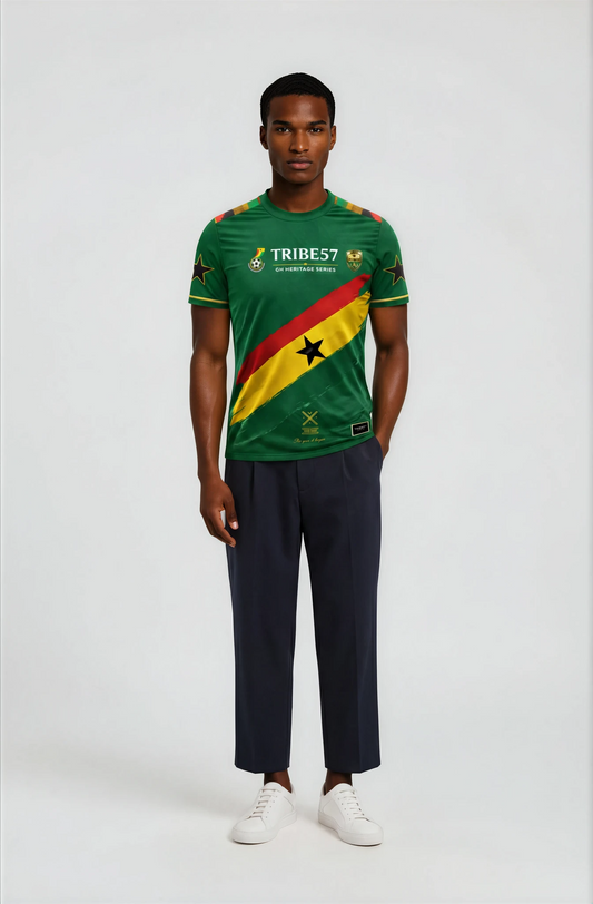 Field Kings – Premium Ghana Heritage Jersey (Green)