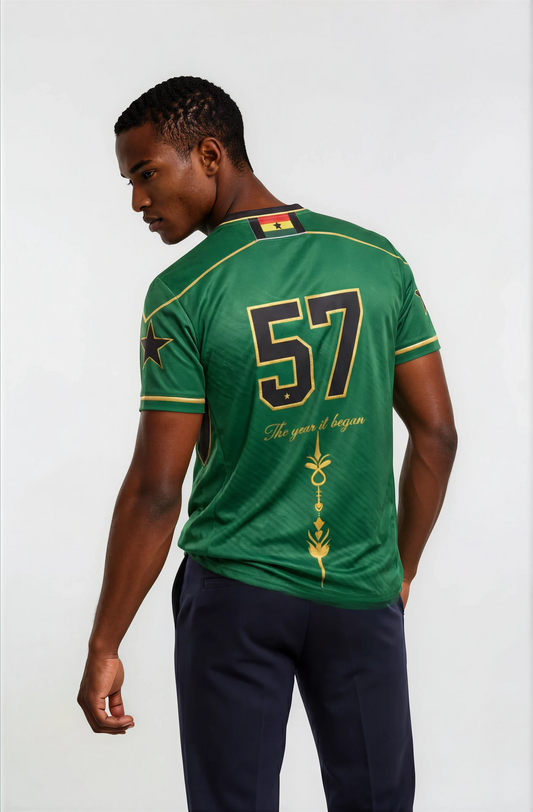 Field Kings – Premium Ghana Heritage Jersey (Green)