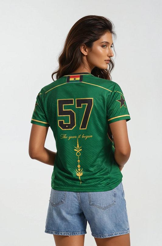 Field Kings – Premium Women’s Ghana Heritage Jersey (Green)